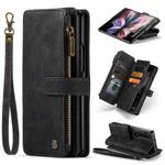 For Samsung Galaxy Z Fold4 5G CaseMe C30 Multifunctional Phone Leather Phone Case(Black)