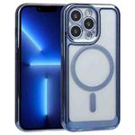 For iPhone 13 Pro MagSafe Electroplating TPU Phone Case (Blue)