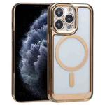 For iPhone 11 Pro MagSafe Electroplating TPU Phone Case(Gold)