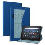 For Amazon Fire HD 10 2021 Business Storage Smart Leather Tablet Case(Blue)