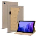 For Samsung Galaxy Tab A7 2020 Business Storage Smart Leather Tablet Case(Khaki)