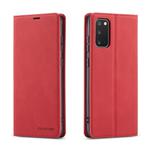 For Galaxy S20 Forwenw Dream Series Oil Edge Strong Magnetism Horizontal Flip Leather Case with Holder & Card Slots & Wallet & Photo Frame(Red)