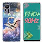 For Infinix Hot 11s Ring Holder 2.0mm Airbag TPU Phone Case(Whale)