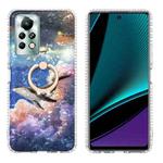 For Infinix Note 11s / Note 11 Pro Ring Holder 2.0mm Airbag TPU Phone Case(Whale)