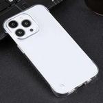 For iPhone 14 Pro Max Half Edging PC Phone Case (Transparent)