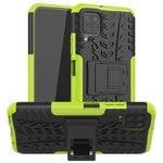 For Huawei P40 Lite Tire Texture Shockproof TPU+PC Protective Case with Holder(Green)