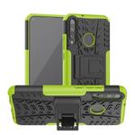 For Huawei Honor Play 3 / P40E Tire Texture Shockproof TPU+PC Protective Case with Holder(Green)