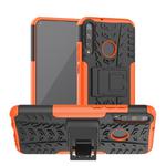 For Huawei Honor Play 3 / P40E Tire Texture Shockproof TPU+PC Protective Case with Holder(Orange)