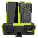 For Nokia 2.3 Tire Texture Shockproof TPU+PC Protective Case with Holder(Green)