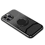 For iPhone 13 Pro Max Aluminum Alloy Magsafe Magnetic Cooling Phone Case (Black)