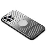 For iPhone 12 Aluminum Alloy Magsafe Magnetic Cooling Phone Case(Silver)