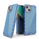 For iPhone 14 Luggage Colored Ribbon Phone Case (Blue)