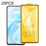 For Vivo X30 Pro 25 PCS 9D Full Glue Full Screen Tempered Glass Film