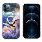 For iPhone 12 Pro Ring Holder 2.0mm Airbag TPU Phone Case Max(Whale)