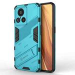 For Realme GT2 Explorer Master PC + TPU Shockproof Case with Invisible Holder(Blue)