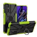 For Tecno Pova 3 Armor Bear Shockproof PC + TPU Phone Case with Ring Holder(Green)