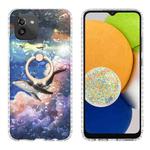 For Samsung Galaxy A03 166mm EU Version Ring Holder 2.0mm Airbag TPU Phone Case(Whale)