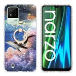 For Realme C20 / C21A / Narzo 50i Ring Holder 2.0mm Airbag TPU Phone Case(Whale)