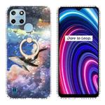 For Realme C25Y / C21Y Ring Holder 2.0mm Airbag TPU Phone Case(Whale)