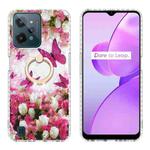 For Realme C31 Ring Holder 2.0mm Airbag TPU Phone Case(Dancing Butterflies)