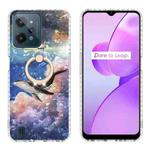 For Realme C31 Ring Holder 2.0mm Airbag TPU Phone Case(Whale)