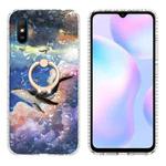 For Xiaomi Redmi 9A / 9i Indian Version Ring Holder 2.0mm Airbag TPU Phone Case(Whale)