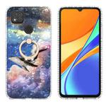 For Xiaomi Redmi 9C / 9 Indian Version Ring Holder 2.0mm Airbag TPU Phone Case(Whale)