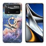 For Xiaomi Poco X4 Pro 5G Ring Holder 2.0mm Airbag TPU Phone Case(Whale)