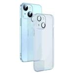 For iPhone 14 Camera Protector Translucent Frosted PC Phone Case (White)