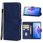 For OPPO Reno8 4G Leather Phone Case(Blue)