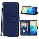 For vivo Y02s / Y16 Leather Phone Case(Blue)
