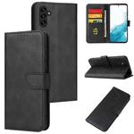 For Samsung Galaxy A13 5G Calf Texture Buckle Flip Leather Phone Case(Black)