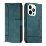 For iPhone 14 Retro Skin Feel Horizontal Flip Leather Phone Case Pro(Army Green)