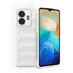 For vivo Y77 5G Global Magic Shield TPU + Flannel Phone Case(White)