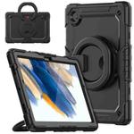 For Samsung Galaxy Galaxy Tab A8 Bracelet Holder Silicone + PC Tablet Case(Black)
