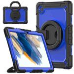 For Samsung Galaxy Galaxy Tab A8 Bracelet Holder Silicone + PC Tablet Case(Dark Blue)