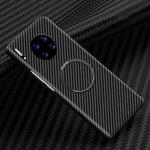 For Huawei Mate 30 Pro Magnetic Magsafe Carbon Fiber Texture Shockproof Phone Case(Black)