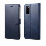 For Galaxy A71 GUSSIM Business Style Horizontal Flip Leather Case with Holder & Card Slots & Wallet(Blue)