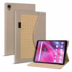 For Lenovo Tab M8 Business Storage Leather Tablet Case(Khaki)