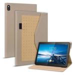 For Lenovo Tab M10 TB-X605L Business Storage Leather Tablet Case(Khaki)