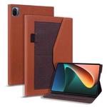 For Xiaomi Pad 5 Business Storage Leather Tablet Case(Brown)