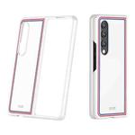 For Samsung Galaxy Z Fold4 Skin Feel Painted Frosted Phone Case(Checkered White)