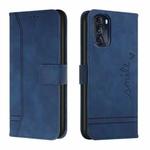 For Motorola Moto G 2022 Retro Skin Feel Horizontal Flip Leather Phone Case(Blue)