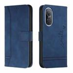 For Huawei nova 9 SE Retro Skin Feel Horizontal Flip Leather Phone Case(Blue)