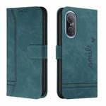 For Huawei nova 9 SE Retro Skin Feel Horizontal Flip Leather Phone Case(Army Green)