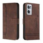 For OnePlus Nord CE 2 5G Retro Skin Feel Horizontal Flip Leather Phone Case(Coffee)