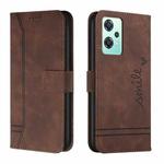 For OnePlus Nord 2 Lite 5G Retro Skin Feel Horizontal Flip Leather Phone Case(Coffee)