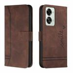 For OnePlus Nord 2T Retro Skin Feel Horizontal Flip Leather Phone Case(Coffee)