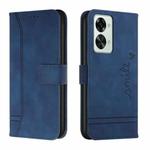 For OnePlus Nord 2T Retro Skin Feel Horizontal Flip Leather Phone Case(Blue)