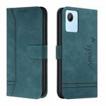 For Realme C30 Retro Skin Feel Horizontal Flip Leather Phone Case(Army Green)
